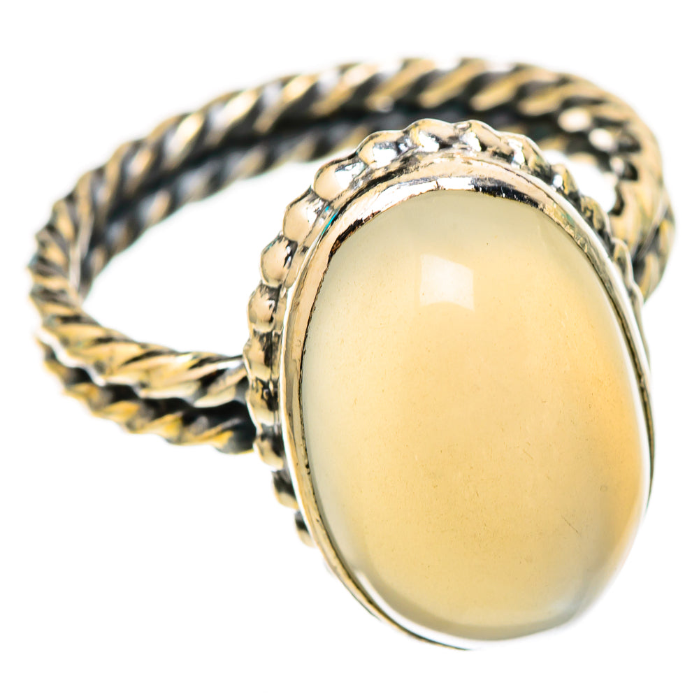 Rainbow Moonstone Rings handcrafted by Ana Silver Co - RING116593 - Photo 2