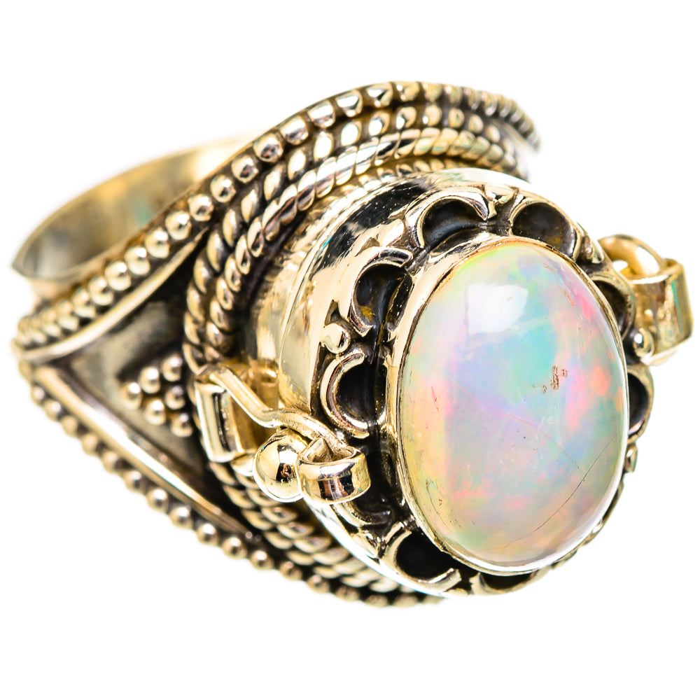 Ethiopian Opal Rings handcrafted by Ana Silver Co - RING116600 - Photo 2