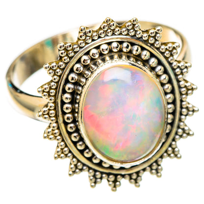 Ethiopian Opal Rings handcrafted by Ana Silver Co - RING116602 - Photo 2