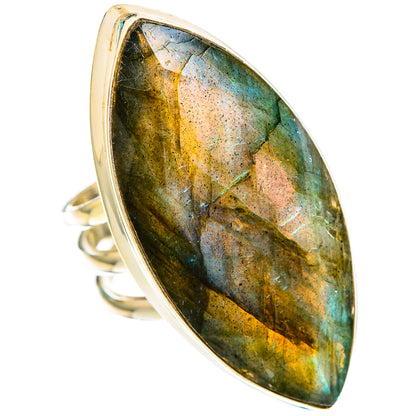 Labradorite Rings handcrafted by Ana Silver Co - RING116609 - Photo 2