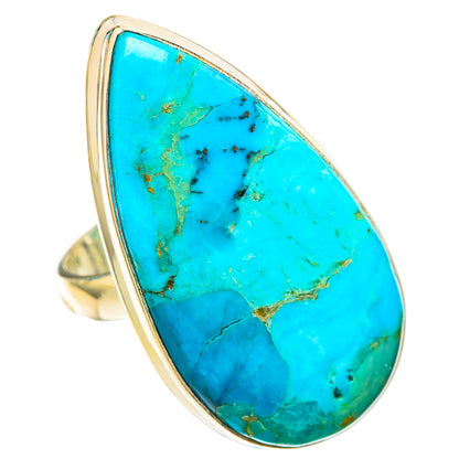 Peruvian Chrysocolla Rings handcrafted by Ana Silver Co - RING116610 - Photo 2