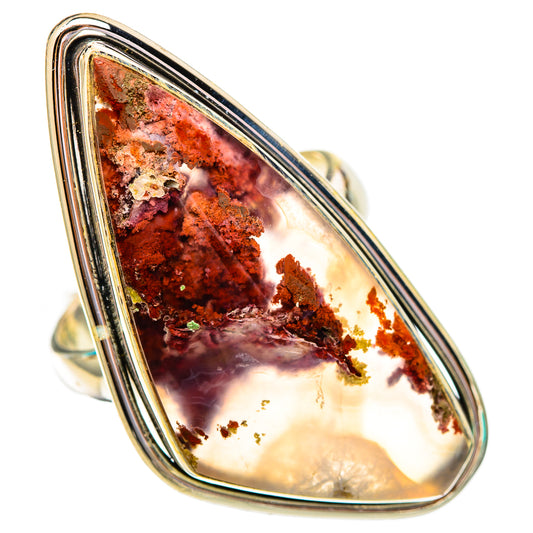 Indonesian Plume Agate Rings handcrafted by Ana Silver Co - RING116625 - Photo 2