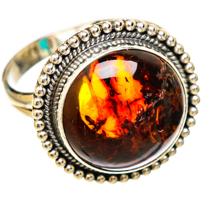 Baltic Amber Rings handcrafted by Ana Silver Co - RING116626 - Photo 2