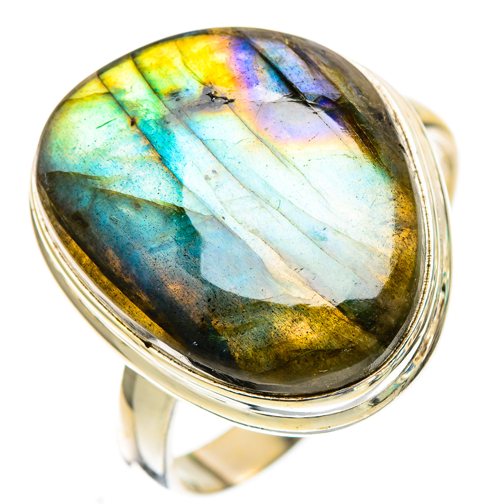 Labradorite Rings handcrafted by Ana Silver Co - RING116635 - Photo 2