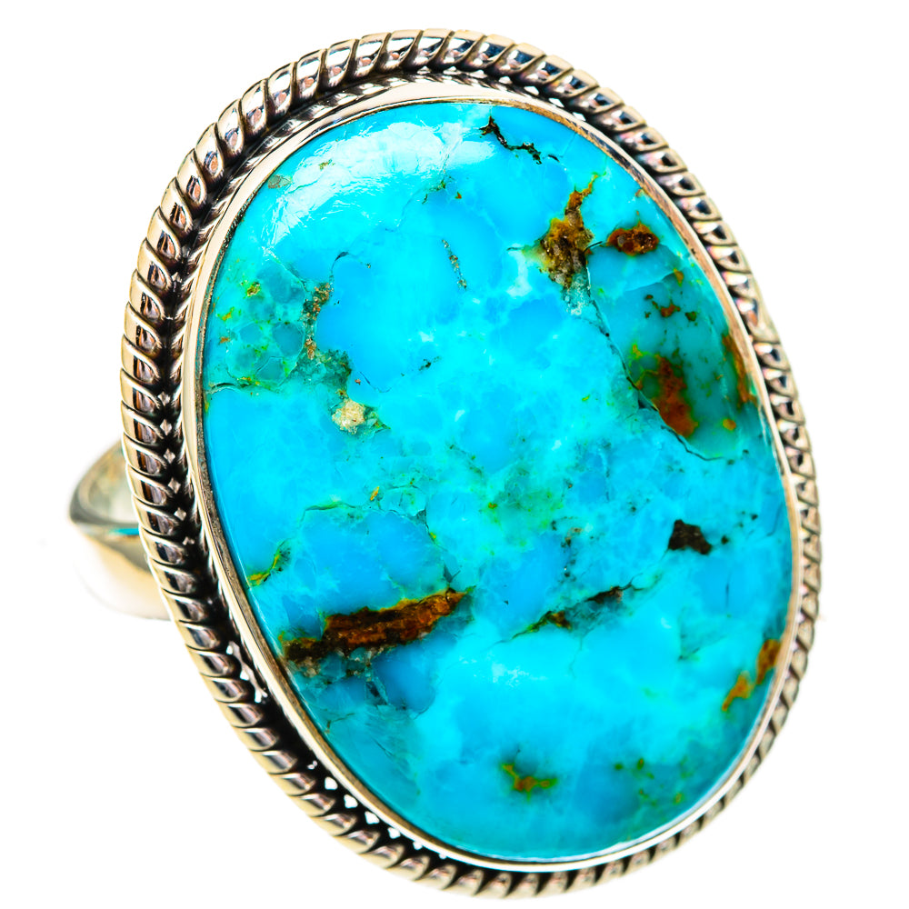 Peruvian Chrysocolla Rings handcrafted by Ana Silver Co - RING116645 - Photo 2