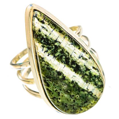 Green Swiss Opal Rings handcrafted by Ana Silver Co - RING116651 - Photo 2