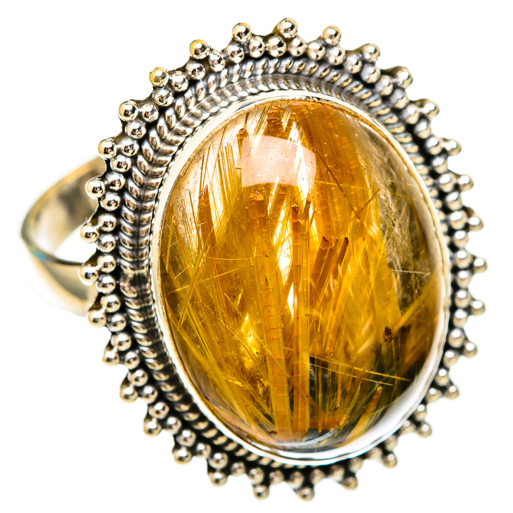 Rutilated Quartz Rings handcrafted by Ana Silver Co - RING116661 - Photo 2