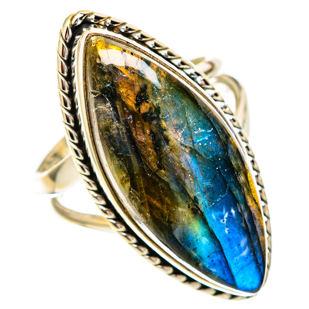 Labradorite Rings handcrafted by Ana Silver Co - RING116679 - Photo 2