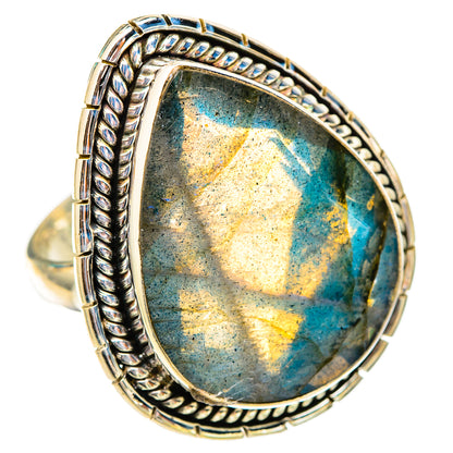 Labradorite Rings handcrafted by Ana Silver Co - RING116684 - Photo 2