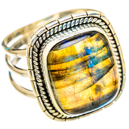 Labradorite Rings handcrafted by Ana Silver Co - RING116686 - Photo 2