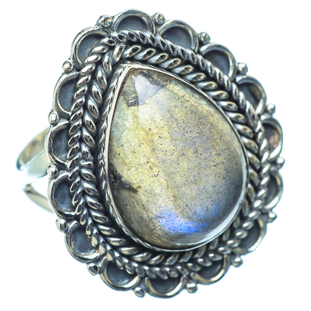 Labradorite Rings handcrafted by Ana Silver Co - RING11668