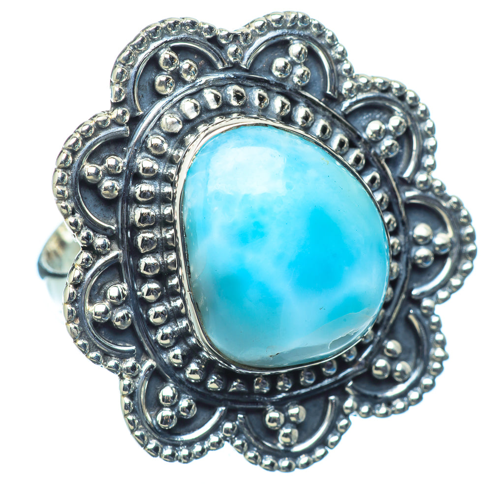 Larimar Rings handcrafted by Ana Silver Co - RING11669
