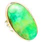 Peruvian Opal Rings handcrafted by Ana Silver Co - RING116692 - Photo 2