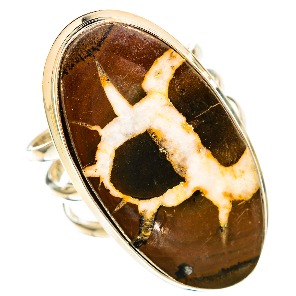 Septarian Geode Rings handcrafted by Ana Silver Co - RING116693 - Photo 2