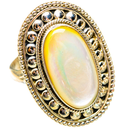 Mother Of Pearl Rings handcrafted by Ana Silver Co - RING116699 - Photo 2