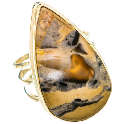 Tiger Dendrite Agate Rings handcrafted by Ana Silver Co - RING116723 - Photo 2