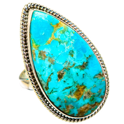Peruvian Chrysocolla Rings handcrafted by Ana Silver Co - RING116734 - Photo 2