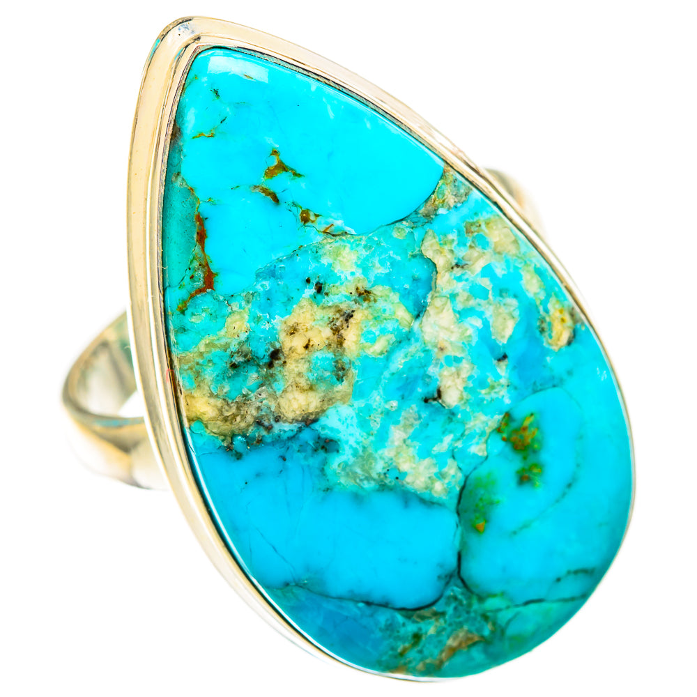 Peruvian Chrysocolla Rings handcrafted by Ana Silver Co - RING116739 - Photo 2