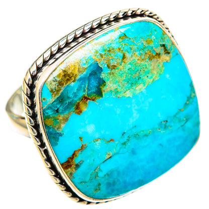 Peruvian Chrysocolla Rings handcrafted by Ana Silver Co - RING116768 - Photo 2