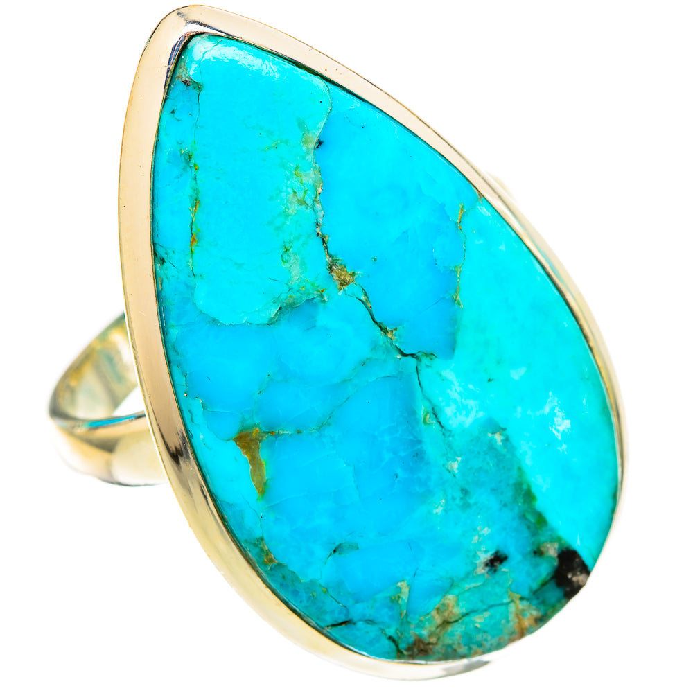Peruvian Chrysocolla Rings handcrafted by Ana Silver Co - RING116770 - Photo 2