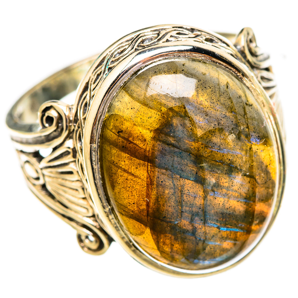 Labradorite Rings handcrafted by Ana Silver Co - RING116773 - Photo 2