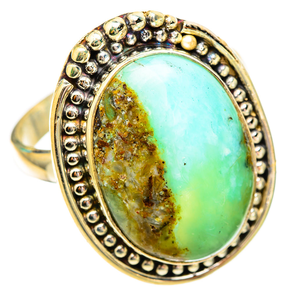 Peruvian Opal Rings handcrafted by Ana Silver Co - RING116775 - Photo 2