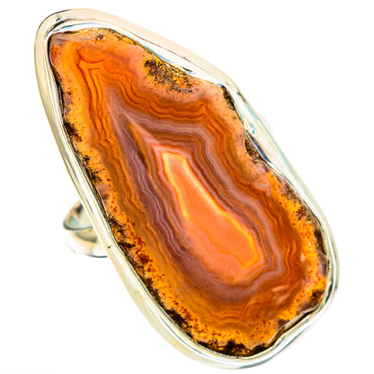 Red Botswana Agate Rings handcrafted by Ana Silver Co - RING116781 - Photo 2