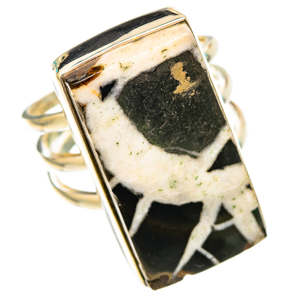 Septarian Geode Rings handcrafted by Ana Silver Co - RING116784 - Photo 2