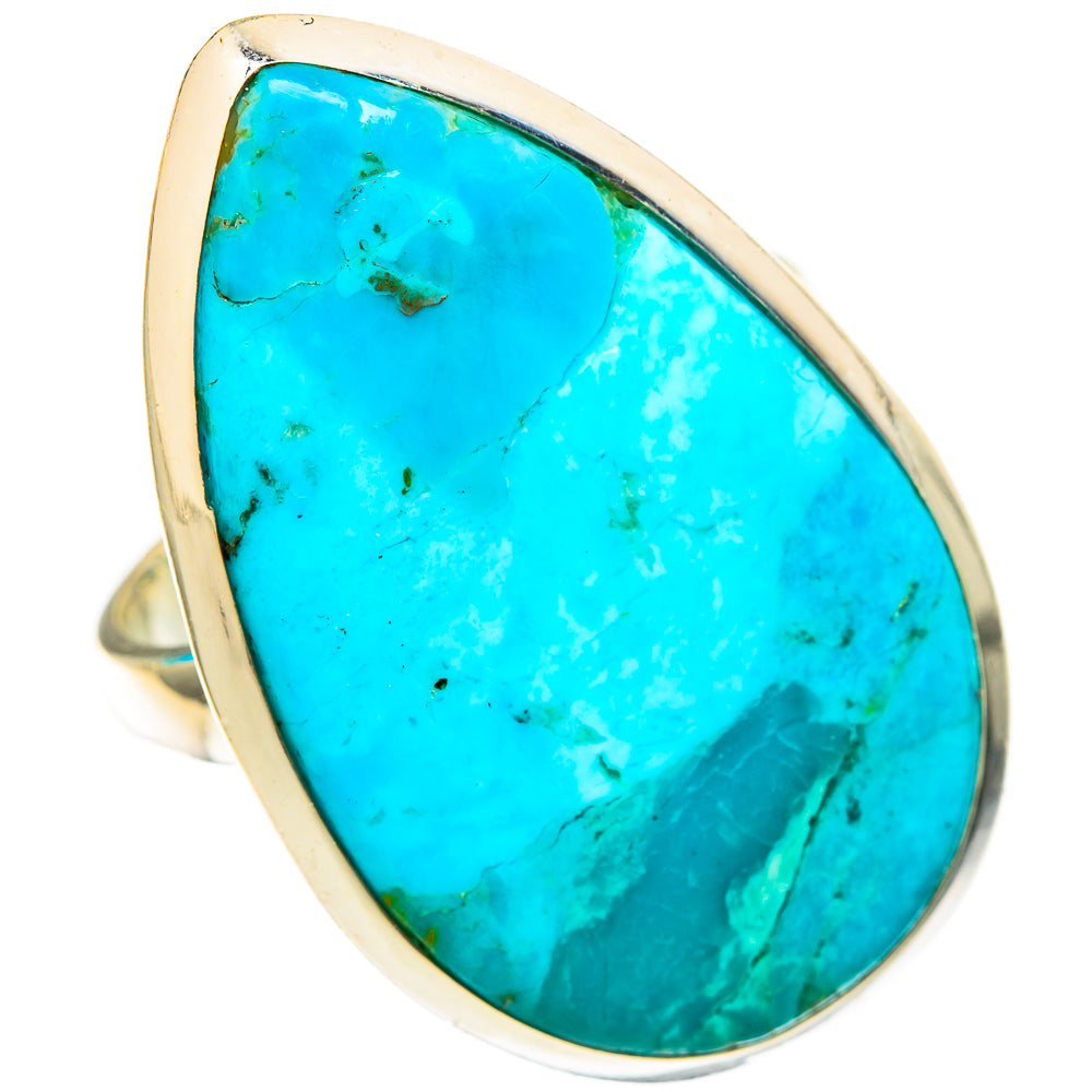 Peruvian Chrysocolla Rings handcrafted by Ana Silver Co - RING116801 - Photo 2