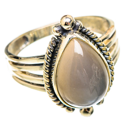 Chocolate Moonstone Rings handcrafted by Ana Silver Co - RING116812 - Photo 2