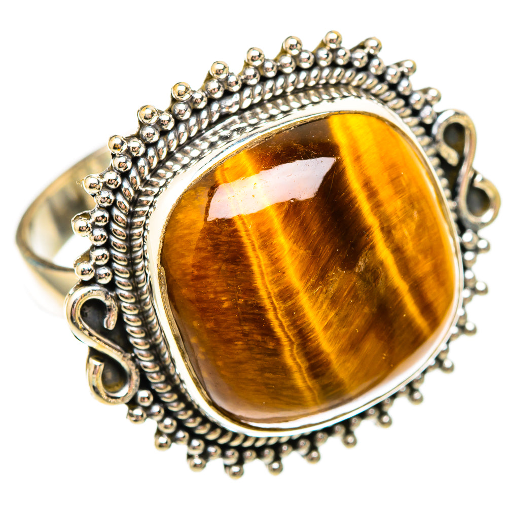 Tiger Eye Rings handcrafted by Ana Silver Co - RING116813 - Photo 2