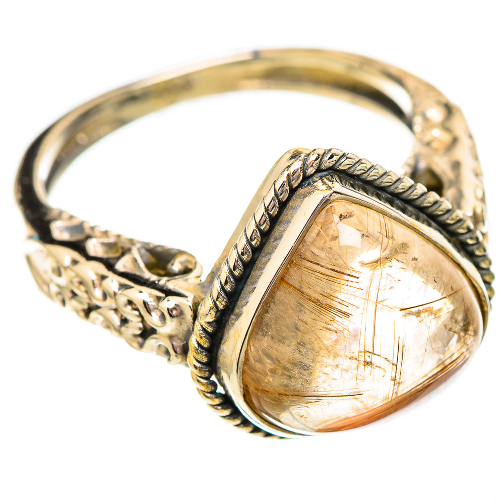 Rutilated Quartz Rings handcrafted by Ana Silver Co - RING116825 - Photo 2