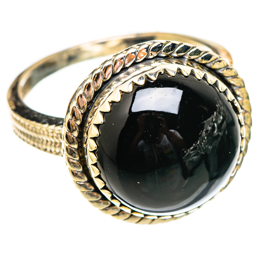 Black Onyx Rings handcrafted by Ana Silver Co - RING116827 - Photo 2