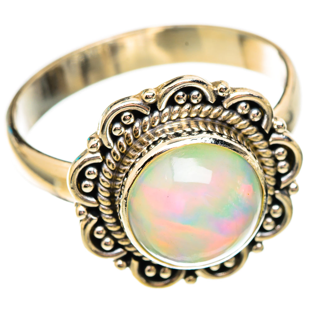 Ethiopian Opal Rings handcrafted by Ana Silver Co - RING116837 - Photo 2
