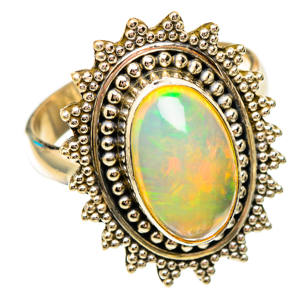 Ethiopian Opal Rings handcrafted by Ana Silver Co - RING116838 - Photo 2