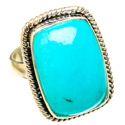 Peruvian Amazonite Rings handcrafted by Ana Silver Co - RING116841 - Photo 2