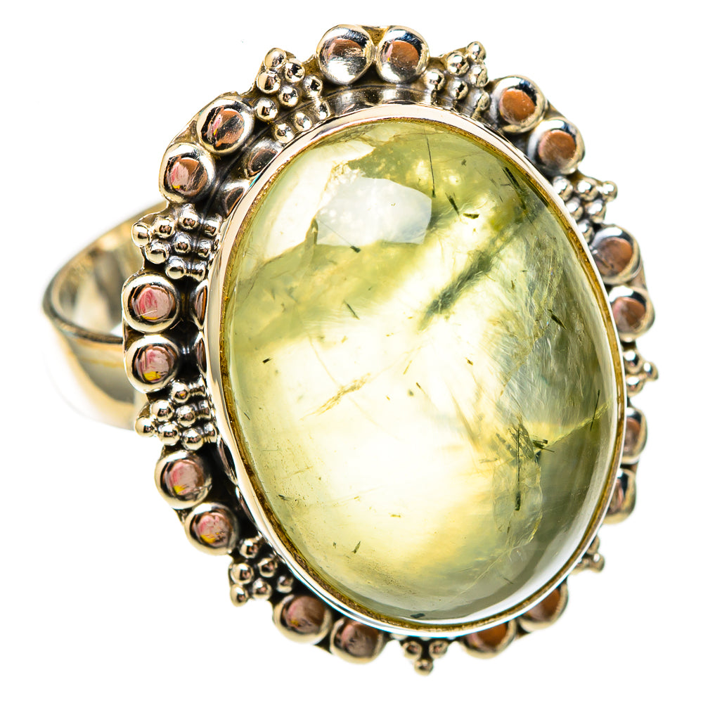 Prehnite Rings handcrafted by Ana Silver Co - RING116846 - Photo 2