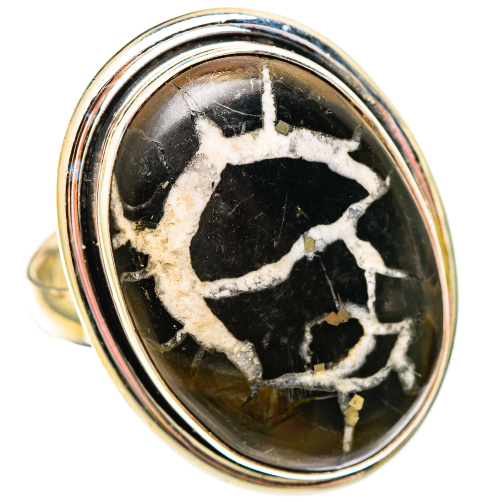 Septarian Geode Rings handcrafted by Ana Silver Co - RING116861 - Photo 2