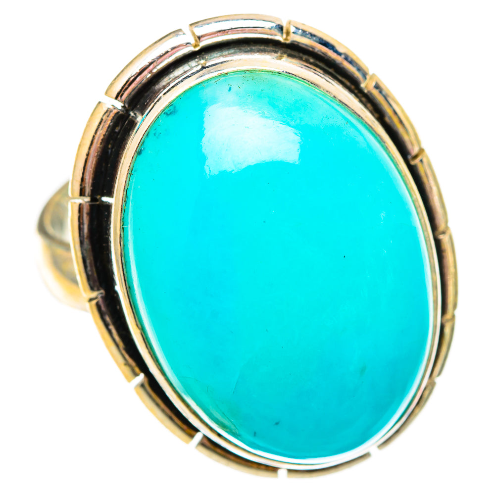 Peruvian Amazonite Rings handcrafted by Ana Silver Co - RING116876 - Photo 2