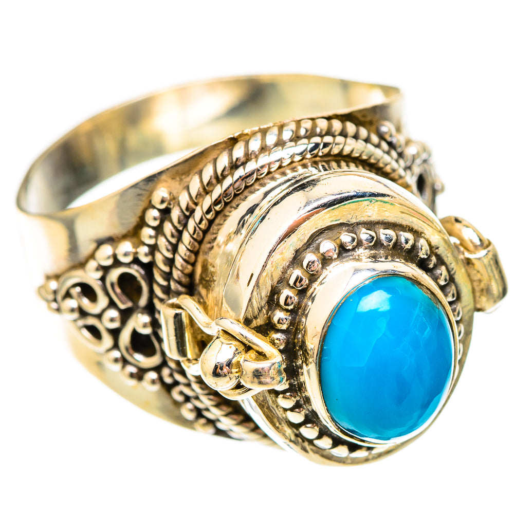 Sleeping Beauty Turquoise Rings handcrafted by Ana Silver Co - RING116877 - Photo 2