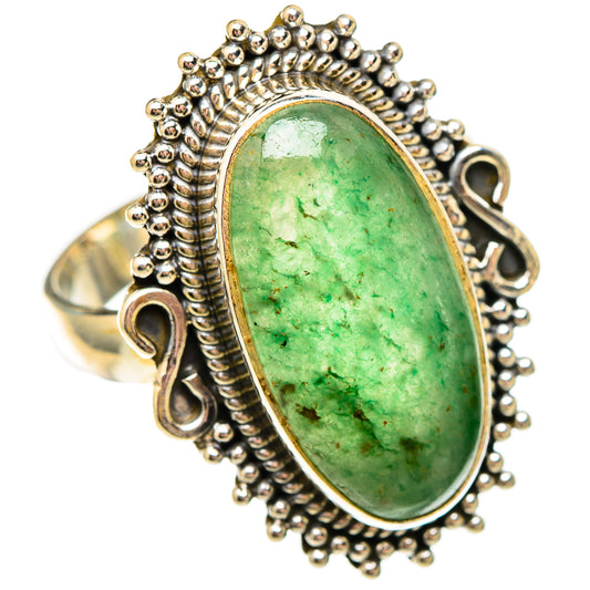 Green Aventurine Rings handcrafted by Ana Silver Co - RING116880 - Photo 2