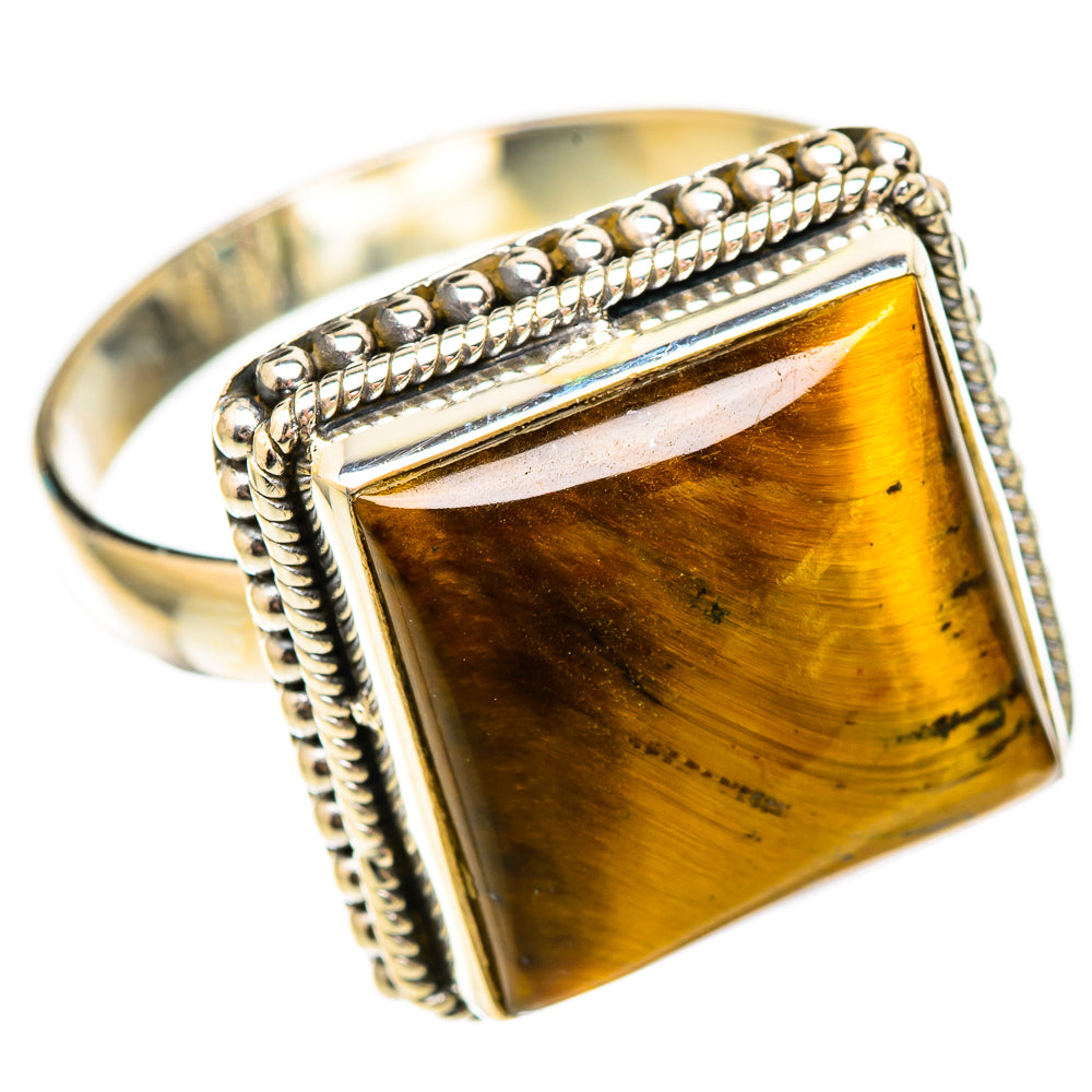 Tiger Eye Rings handcrafted by Ana Silver Co - RING116881 - Photo 2