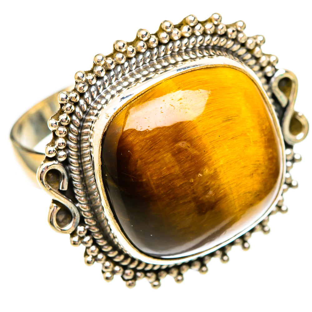 Tiger Eye Rings handcrafted by Ana Silver Co - RING116882 - Photo 2
