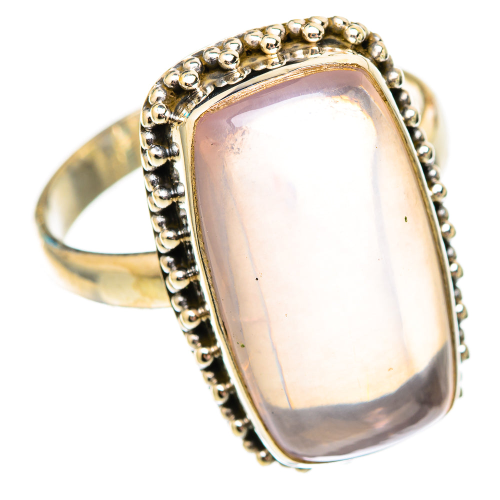 Rose Quartz Rings handcrafted by Ana Silver Co - RING116886 - Photo 2
