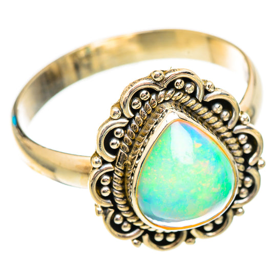 Ethiopian Opal Rings handcrafted by Ana Silver Co - RING116905 - Photo 2