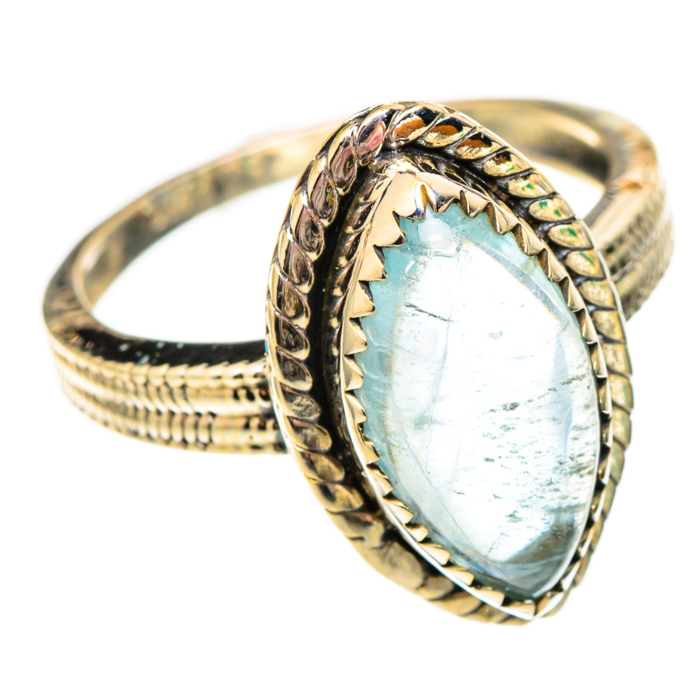 Aquamarine Rings handcrafted by Ana Silver Co - RING116910 - Photo 2