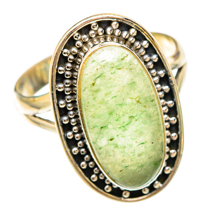Prehnite Rings handcrafted by Ana Silver Co - RING116914 - Photo 2