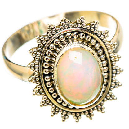 Ethiopian Opal Rings handcrafted by Ana Silver Co - RING116940 - Photo 2