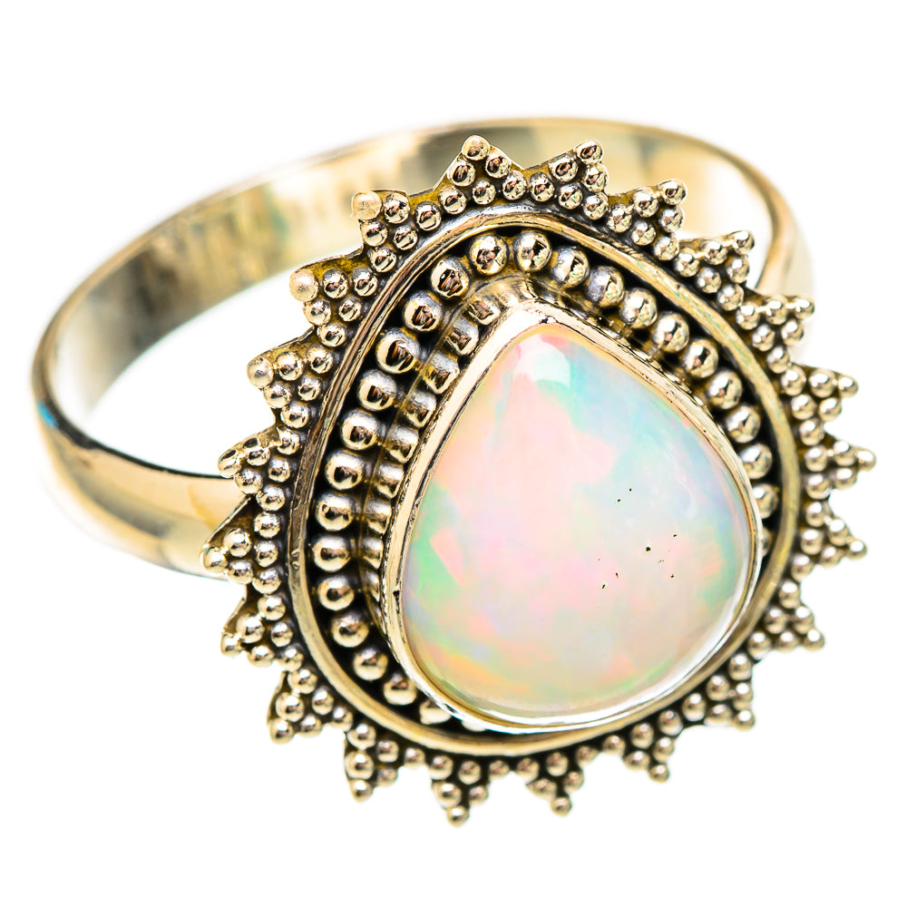 Ethiopian Opal Rings handcrafted by Ana Silver Co - RING116941 - Photo 2