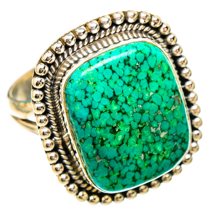 Tibetan Turquoise Rings handcrafted by Ana Silver Co - RING116948 - Photo 2
